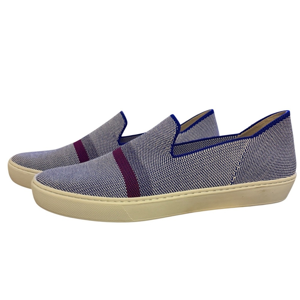 NEW ROTHYS Women‎ Sneakers 11 REFLECTIVE STRIPE "The Sneaker" Rothy's Dark